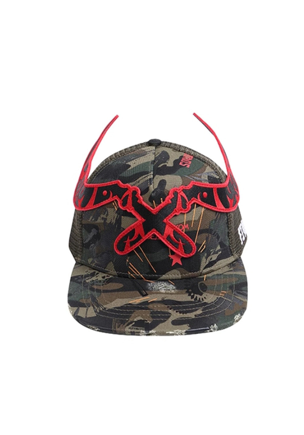 DND4DES丨Red Patch Camo Cap - PSYLOS 1, DND4DES丨Red Patch Camo Cap, Hat, DND4DES•JAPAN, PSYLOS 1